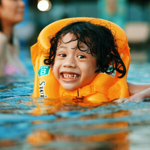 Bali Baby in water